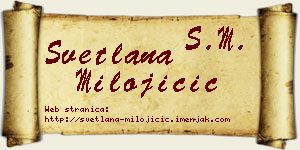 Svetlana Milojičić vizit kartica
